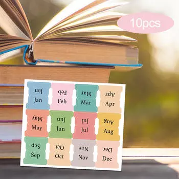 10 листов индексных вкладок этикетки библейские книжные вкладки маркеры страниц планировщик липкие заметки для дневника школа Morandi color