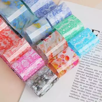 10 листов мрамора, серия «Звездное небо», наклейки для переноса ногтей, наклейки для ногтей, фольга, украшение для дизайна ногтей