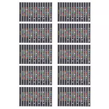 10 листов наклеек на гриф гитары лады накладки на гриф кодированные ноты шкалы наклейки для начинающих учеников