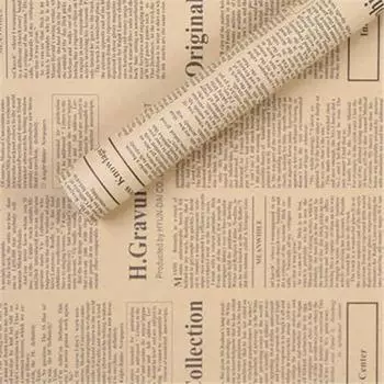 10 листов Винтажная английская бумага Крафт-бумага Коричневая крафт-оберточная бумага для упаковки подарков Бумага для упаковки цветов