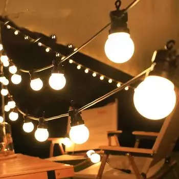 10 м 20 светодиодов G50 Globe Solar String Light Водонепроницаемый Солнечный Шар Гирлянда Светильников для наружного солнечного сада Патио Задний двор Декор 5M 10PCS Ball