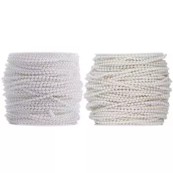 10 м 3 мм хлопковая нить бусины цепочка акриловое волокно гостиная перегородка бусины занавески подвески орнамент украшение для свадебной вечеринки белый