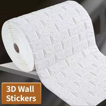 10 м 3D непрерывные наклейки на кирпичную стену, самоклеящиеся обои, водонепроницаемые наклейки, сделай сам, домашний декор, обои adesivos de parede 10Mx70cm