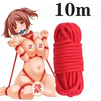 Мягкая хлопчатобумажная веревка для сексуальных игр BDSM 10M 10m