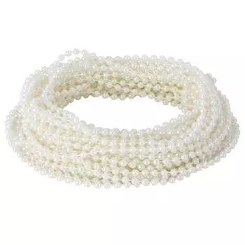 10 м Длинная нить из бисера ABS Имитация бисера Декоративная нить для украшения дома DIY Инструмент Бежевый