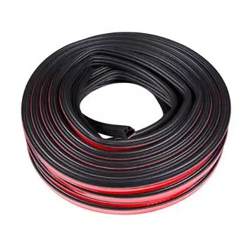 10 м Двухслойная Т-образная уплотнительная лента Кромка двери капота багажника автомобиля Уплотнитель