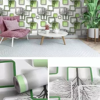 10 м макарон чистый цвет утолщается ПВХ DIY гостиная пленка самоклеящаяся настенная бумага водостойкая настенная наклейка декоративная 0.45*10m зелёный