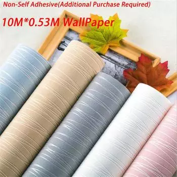 10 м нетканые материалы, самоклеящиеся обои, влагонепроницаемые наклейки на стену, гостиная, кухня, домашний декор белый
