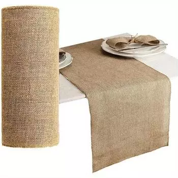 10 м ширина джутовый лен винтажная натуральная дорожка для стола мешковина деревенский хаки вечеринка кантри свадебное украшение домашний декор стула для вечеринки 30cm*10m