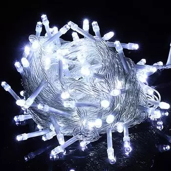 10 м светодиодная водонепроницаемая сказочная лампа звездное освещение рождественская вечеринка свадебный декор рождественская лампа luces led para habitacion US теплый белый