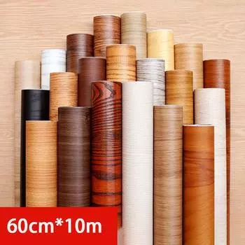10 м утолщенные самоклеящиеся ПВХ водонепроницаемые деревянные обои декоративная пленка кухонный шкаф спальня шкаф мебель ремонт наклейки настенная наклейка 1606