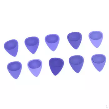 10 медиаторов для бас-гитары разной толщины для замены плектров банджо и укулеле чёрный