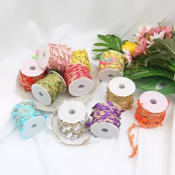 10 метров 4-прядная веревка из натуральной пеньки с оплеткой из листьев, рождественские свадебные украшения, подарочная упаковка, деревенский стиль, поделки своими руками ручной работы