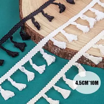 10 метров хлопчатобумажной нити бахрома кружевная отделка кисточка сделай сам швейная подушка диван занавеска скатерть одежда декор ручная работа сделай сам материал