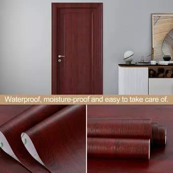 10 метров наклейки на стену с рисунком под дерево, деревенские винтажные, легко отклеивающиеся и наклеивающиеся обои, самоклеящиеся M