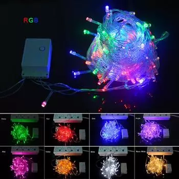 10-метровая 100-метровая светодиодная лампа Fairy Light String 220 В с питанием от ЕС, Рождественская елка Ambilight 10M 100LEDs белый