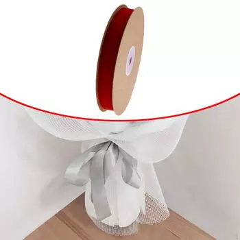 10-метровая бархатная лента для цветочных дизайнов, декоративных проектов и бантов красный