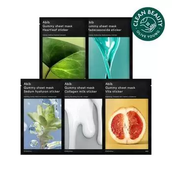 [10-минутная суперплотная посадка] Наклейка на маску-пленку Aviv для герметизации десен, 1 шт., выберите 1 из 5 типов, упаковка корейских масок 1 piece of Houttuynia cordata