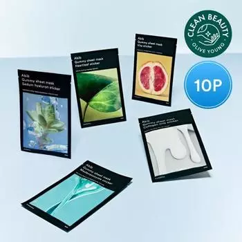 [10-минутная суперплотная посадка] Наклейки для масок-пленок Aviv, герметизирующие десны, 10 штук, выберите 1 из 5 типов, упаковка корейских масок Houttuynia cordata 10 pieces