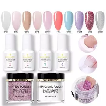 10 мл 3 в 1 для женщин, кристаллический порошок для ногтей, пигмент, блестки, маникюрный декор