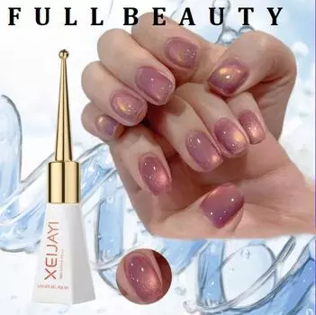 10 мл 9D кошачий глаз гель для ногтей искусство блестки блестящий эффект серебряный УФ гель лак мерцающая пыль DIY украшения для ногтей