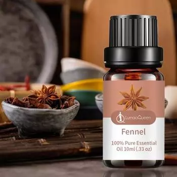 10 мл эфирного масла аниса звездчатого, травяной ингредиент, не раздражает, увлажняет, быстро впитывается, не оставляет жирного блеска, снимает усталость, противоаллергический массаж Fennel