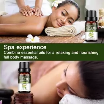 10 мл эфирного масла для лица, глубоко очищающего, уменьшающего клещей, сужающего поры, соединения чайного дерева