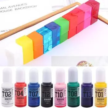 10 мл эпоксидный прозрачный пигмент, герметичный DIY, жидкая форма для эпоксидной смолы, краситель, пигмент, принадлежности для изготовления ювелирных изделий розовый