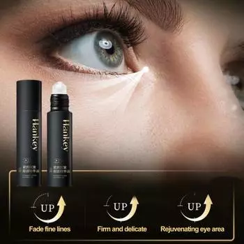 10 мл эссенционное масло для глаз против морщин, увлажняющее, уменьшающее темные круги, подтягивающее, укрепляющее, сыворотка для ухода за глазами с массажной головкой чёрный