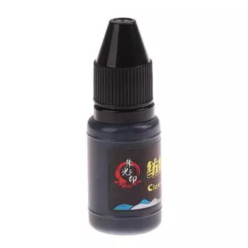 10 мл черная печатная краска водостойкая специальная краска для печати штампов не выцветает