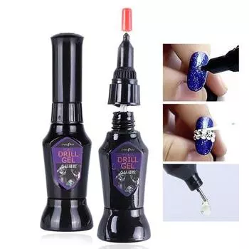 10 мл гель со стразами для ногтей, супер липкий, быстросохнущий клей, клейкая ручка из смолы для дизайна ногтей