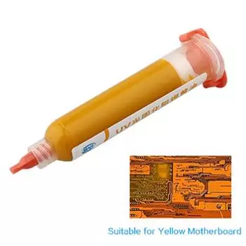 10 мл красная УФ-отверждаемая паяльная маска BGA PCB, масляная краска, предотвращает коррозию печатной платы BGA PCB, защищает сварочные флюсы красный