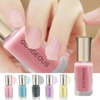 10 мл лак для ногтей ярких цветов, полупрозрачный желейный лак для ногтей, нетоксичный, долговечный, не отслаивается 1