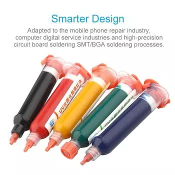 10 мл многоцветная УФ-отверждаемая паяльная маска, чернила, масло для печатных плат BGA, защита краски, предотвращение коррозионной дуги зелёный