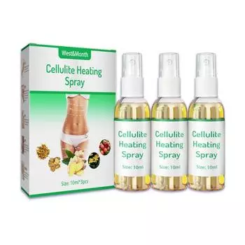 10 мл нагревательный спрей от целлюлита, эфирное масло для тела, подтягивающий кожу, антицеллюлитный для похудения, для ног, рук, похудания