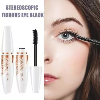 10 мл Очаровательная черная тушь для ресниц, стойкая и быстросохнущая, густая и длинная, водостойкая и устойчивая к поту чёрный