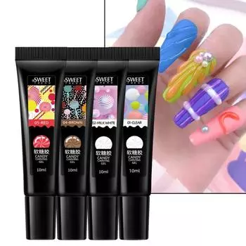 10 мл Паста Лак для ногтей Полуперманентный Премиум Маникюрный Рисунок Гель Клей Фототерапия светло-зеленый