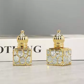 10 мл высококачественный флакон для духов куб Золотая стеклянная бутылка пустые косметические контейнеры портативный распылитель для путешествий ультра распылитель тумана