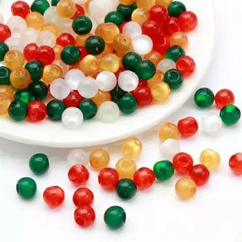 10 мм 10 шт. смоляные бусины с имитацией кошачьего глаза, круглые бусины с косым отверстием для маркировки ювелирных изделий «сделай сам» 10mm 10pcs белый