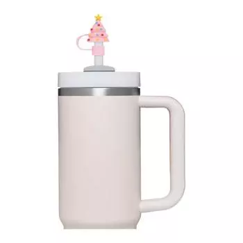 10 мм 3D рождественский чехол для соломинки силиконовый чехол для соломинки 10 мм 0,4 дюйма пыленепроницаемые многоразовые крышки для соломинок One Size