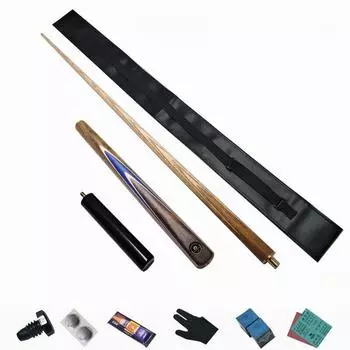 10 мм бильярдный кий для снукера, черный, 8 палок для бильярда, ясеневый кий Omin, 3/4, разделенный на палки, с бесплатными подарками