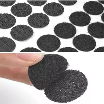 10 мм черная суперклеевая самоклеящаяся лента-липучка диаметром 10 мм аксессуары для ручного шитья своими руками Round
