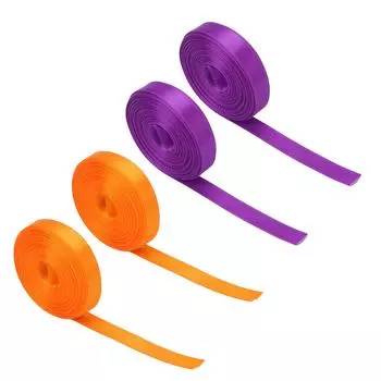 10 мм подарочная упаковочная лента водонепроницаемая декоративная лента полиэстеровая упаковочная лента 5 ярдов X 2 шт. Purple