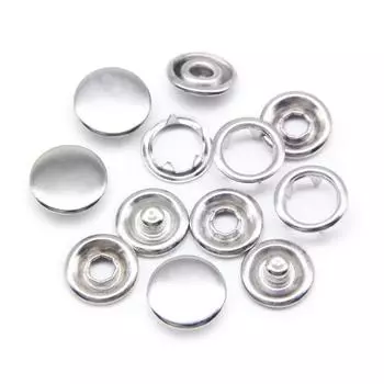 10 мм металлический зубец кнопка кнопка кнопка гвоздики застежка полое зубчатое кольцо для одежды швейные сумки обувь 20 sets