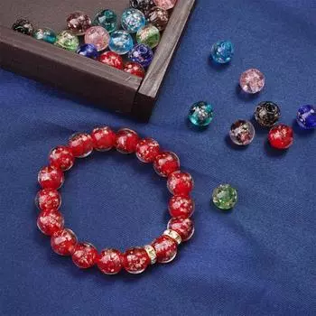 10 мм светящиеся в ночное время красочные свободные глазурованные стеклянные бусины для браслета и ожерелья DIY Изготовление ювелирных изделий 10mm 10pcs зелёный