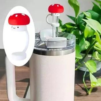 10 мм трубочка заглушка герметичная трубочка заглушка многоразовый гриб трубочка чашка розовый