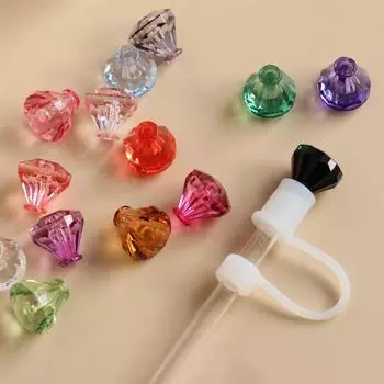 10 мм трубочки для питья заглушка силиконовый питьевой пылезащитный колпачок кухонный инструмент соломинка наконечник крышки чашка 1