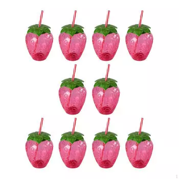 10 мультяшных бутылок для воды, чашка в форме клубники, поилка для питья с соломинкой для