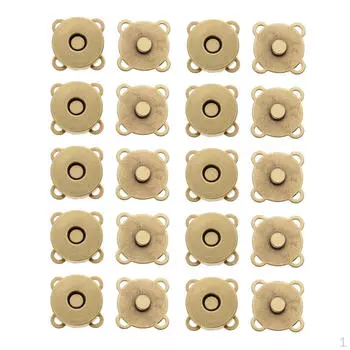 10 наборов магнитных застежек для сумок, кнопок, пришивных для шитья, кошельков, сумок-клатчей, сумок ручной работы