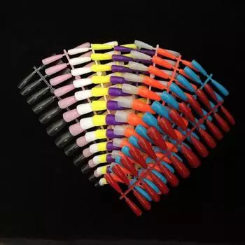 10 наборов превосходных смешанных размеров долговечных искусственных ногтей сверхдлинные накладные ногти декор для самостоятельного маникюра принадлежности для ногтей фиолетовый